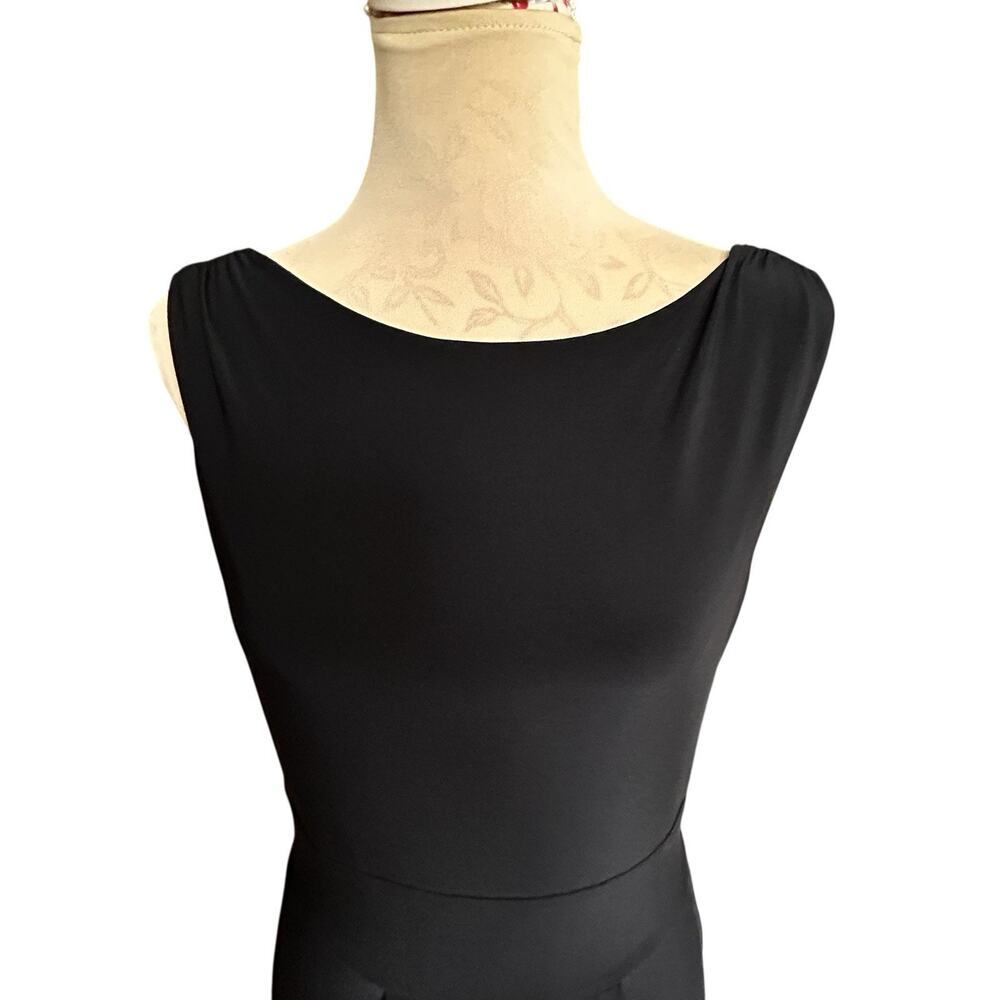 Jones New York Women’s Black Sheath Sleeveless Stretch Lined Dress Size 10 - Picture 3 of 13